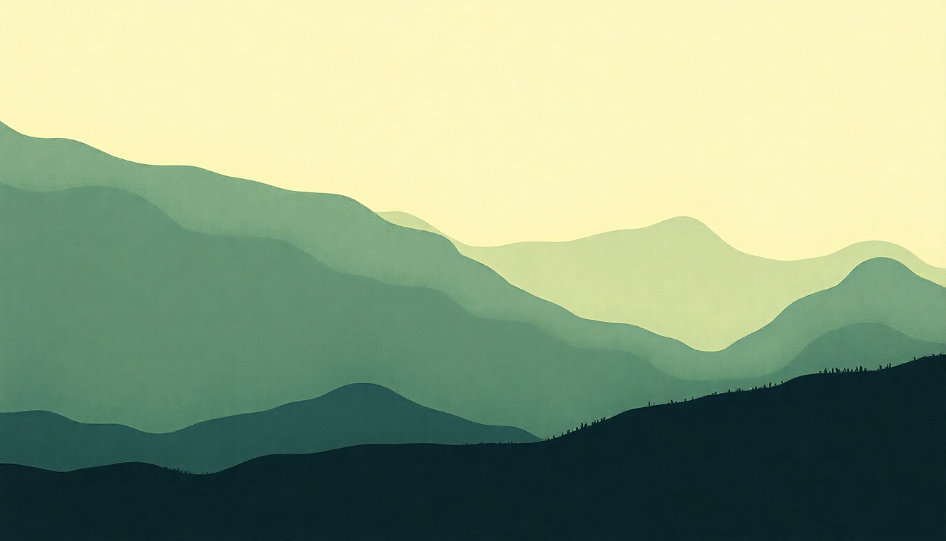 Fan-driven abstract illustration evoking the emotional arc of Dance Music by The Mountain Goats