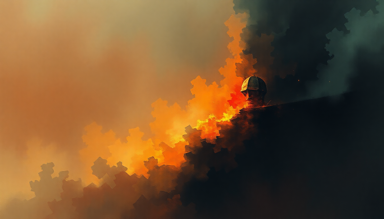 Fan-driven abstract illustration evoking the emotional arc of Dance of Death by Iron Maiden