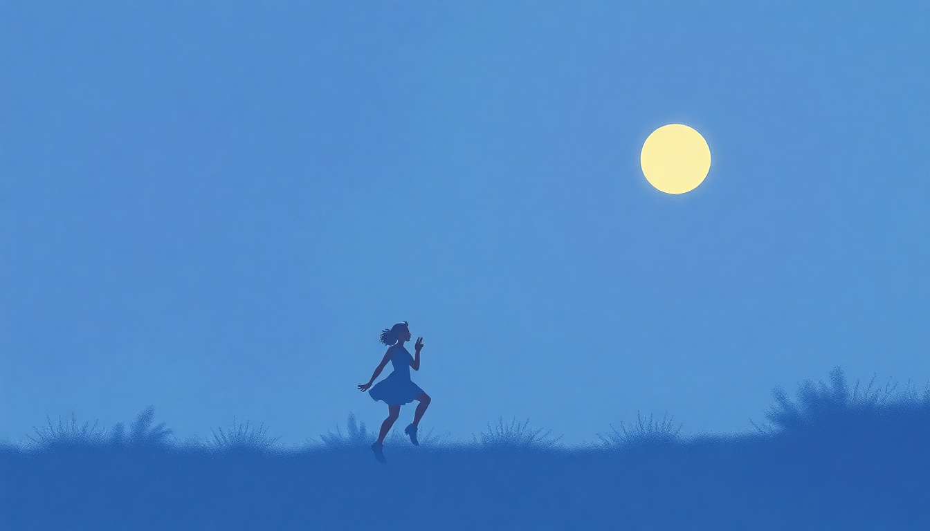 Fan-driven abstract illustration evoking the emotional arc of Dancing in the Moonlight by The Sugarhill Gang