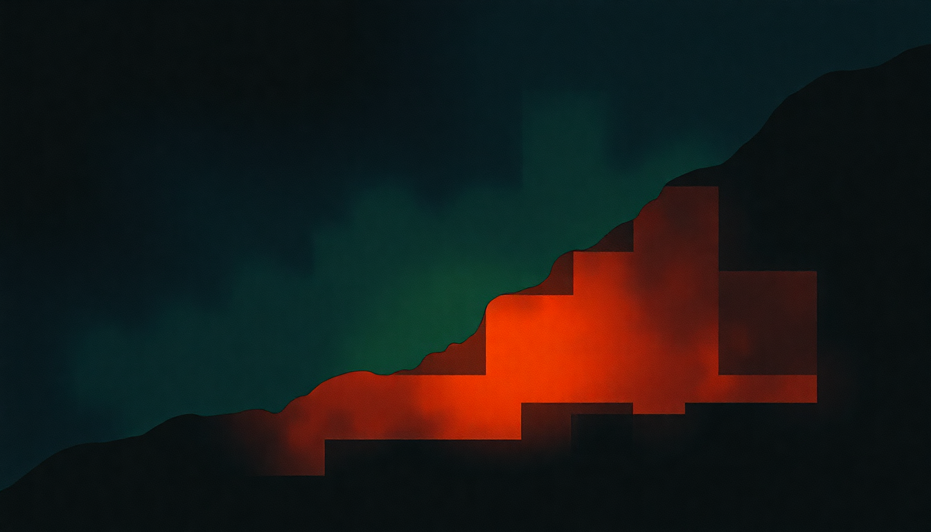 Fan-driven abstract illustration evoking the emotional arc of Dark Is the Night for All by a-ha