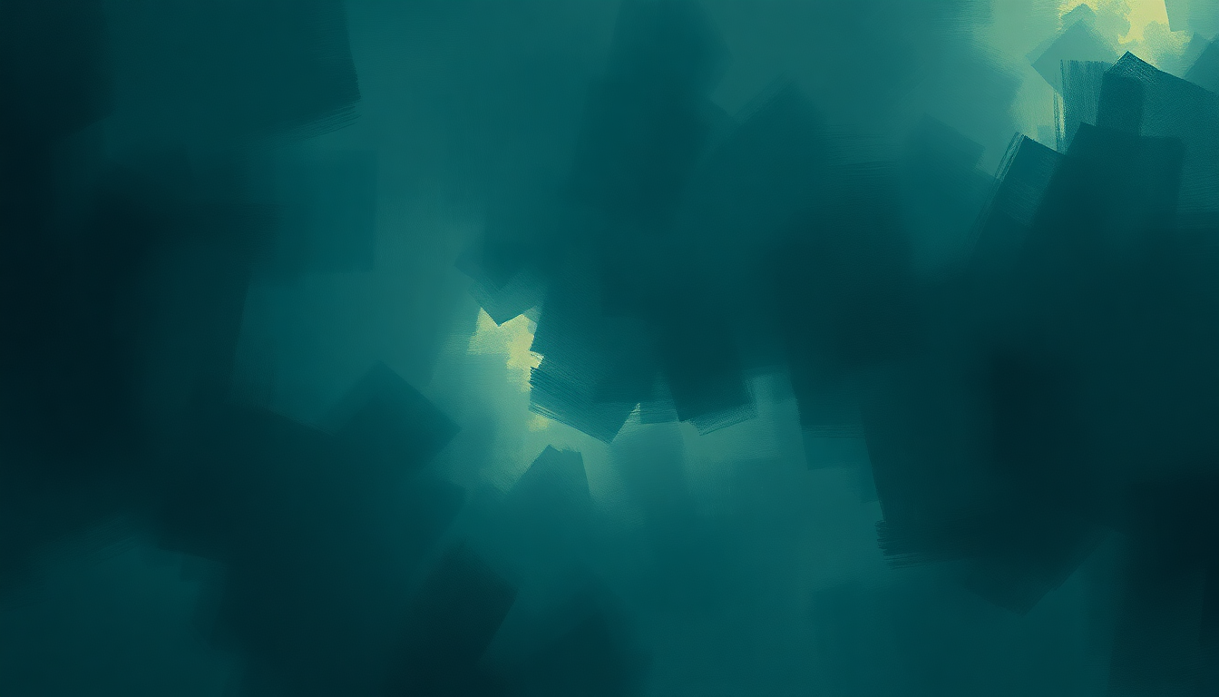 Fan-driven abstract illustration evoking the emotional arc of Darkness by Eminem