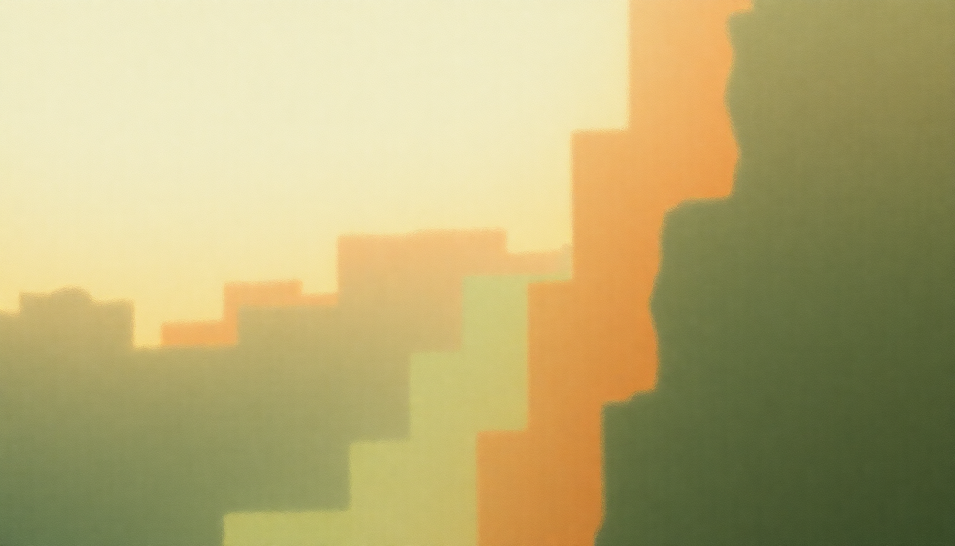 Fan-driven abstract illustration evoking the emotional arc of Darlene by Slint