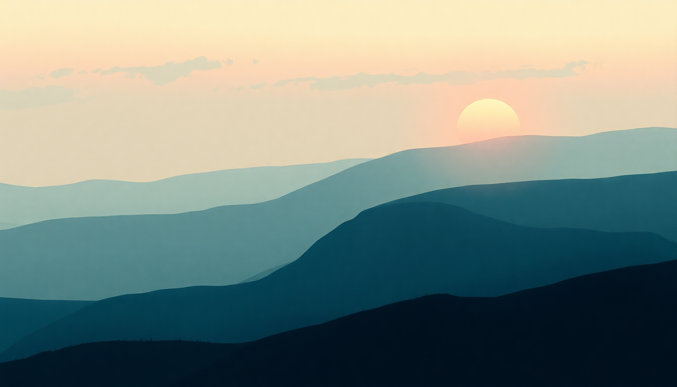 Fan-driven abstract illustration evoking the emotional arc of Dawn Chorus by Thom Yorke