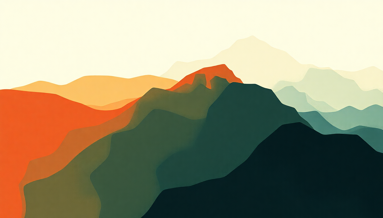 Fan-driven abstract illustration evoking the emotional arc of Day I Die by The National