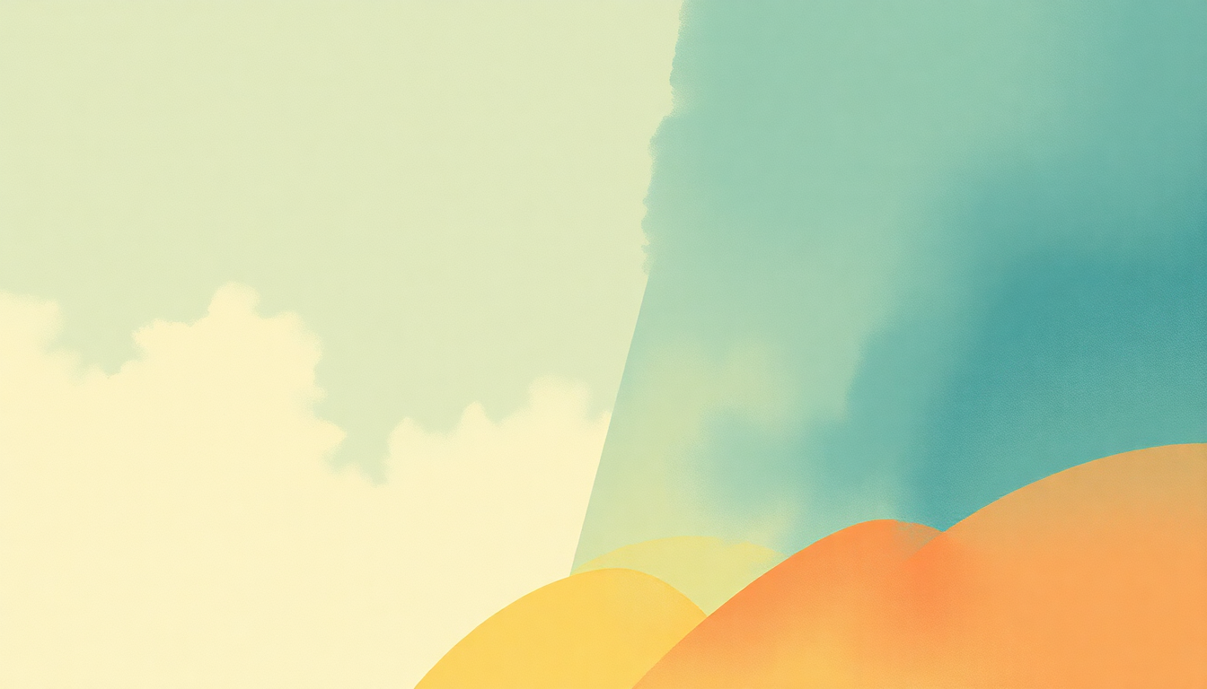 Fan-driven abstract illustration evoking the emotional arc of Days Are Gone by Haim