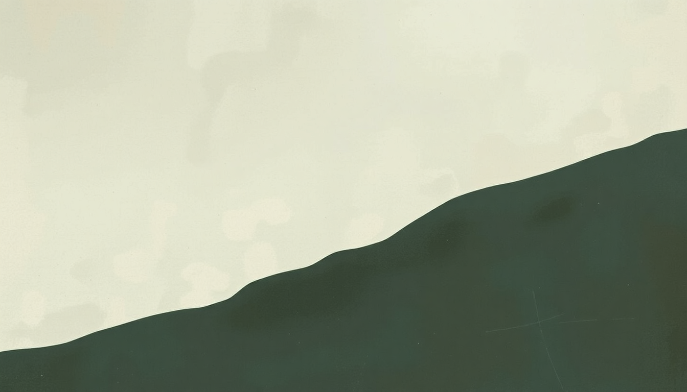 Fan-driven abstract illustration evoking the emotional arc of Days Like These by Low