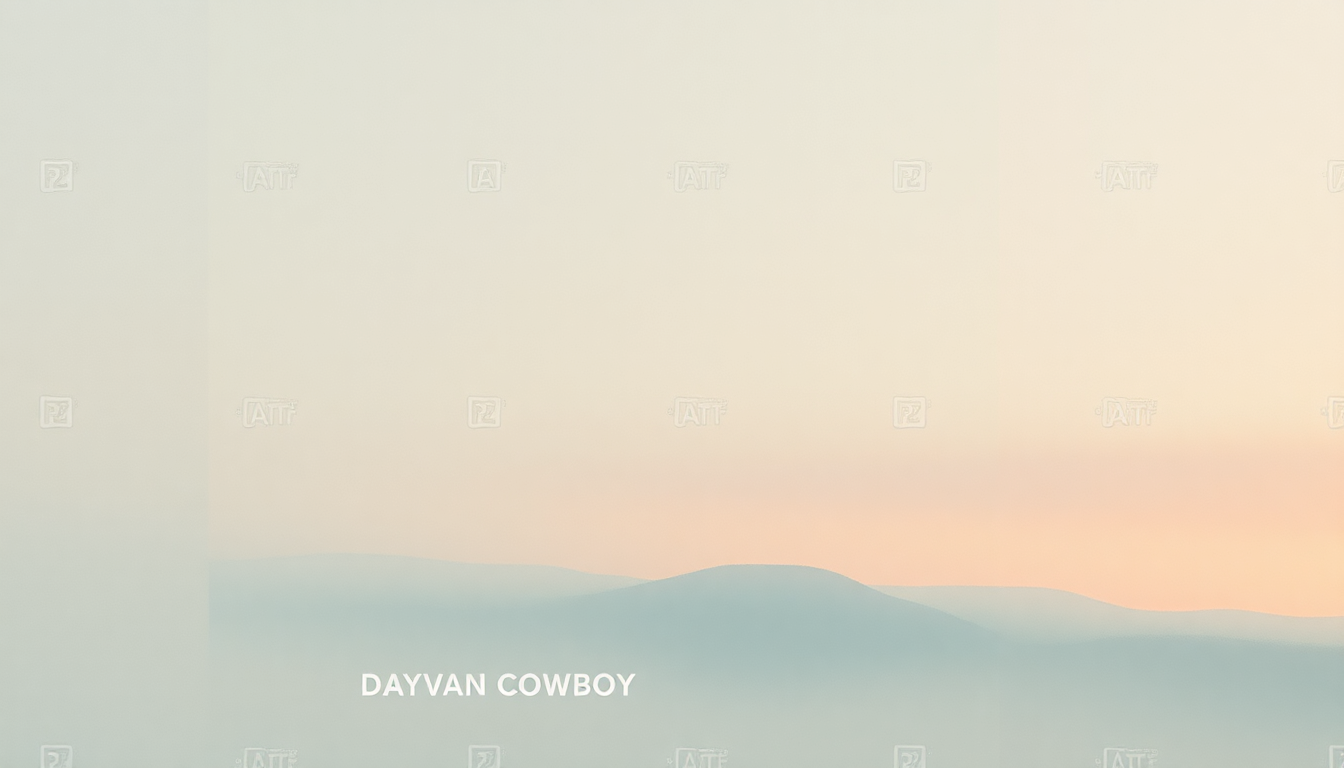 Fan-driven abstract illustration evoking the emotional arc of Dayvan Cowboy by Boards of Canada