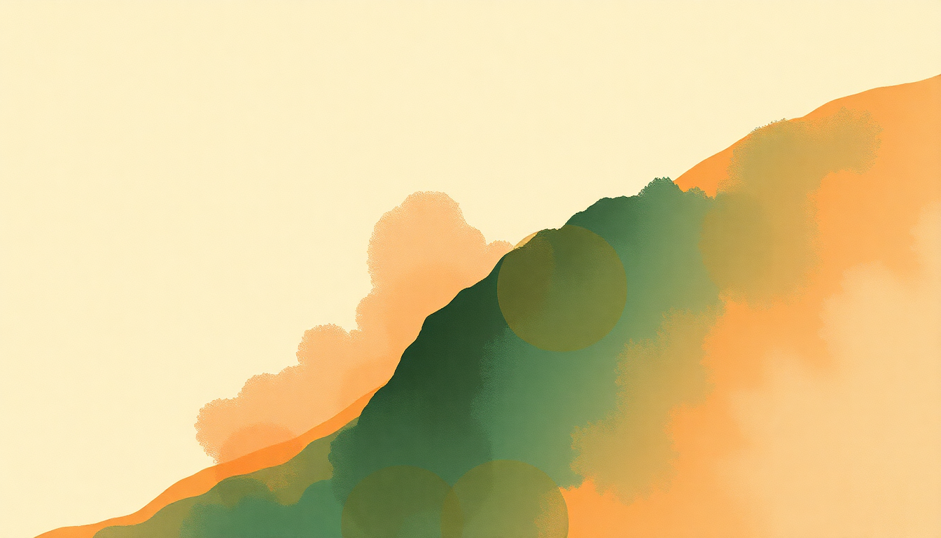 Fan-driven abstract illustration evoking the emotional arc of De Lo Que El Quiere by Marc Anthony
