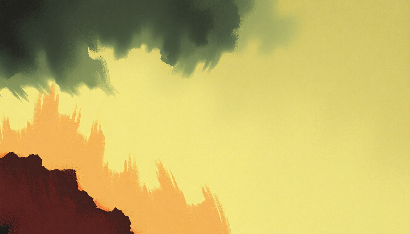 Fan-driven abstract illustration evoking the emotional arc of Death Trip by The Stooges
