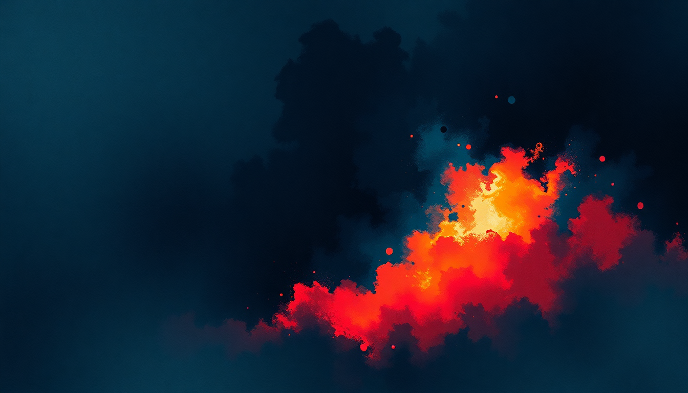 Fan-driven abstract illustration evoking the emotional arc of Debaser by Pixies