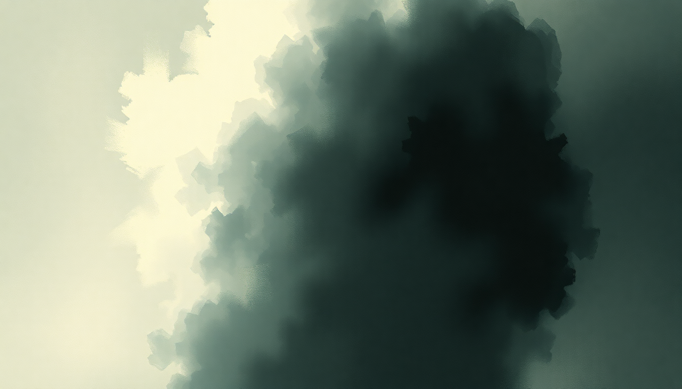 Fan-driven abstract illustration evoking the emotional arc of Declare Independence by Björk