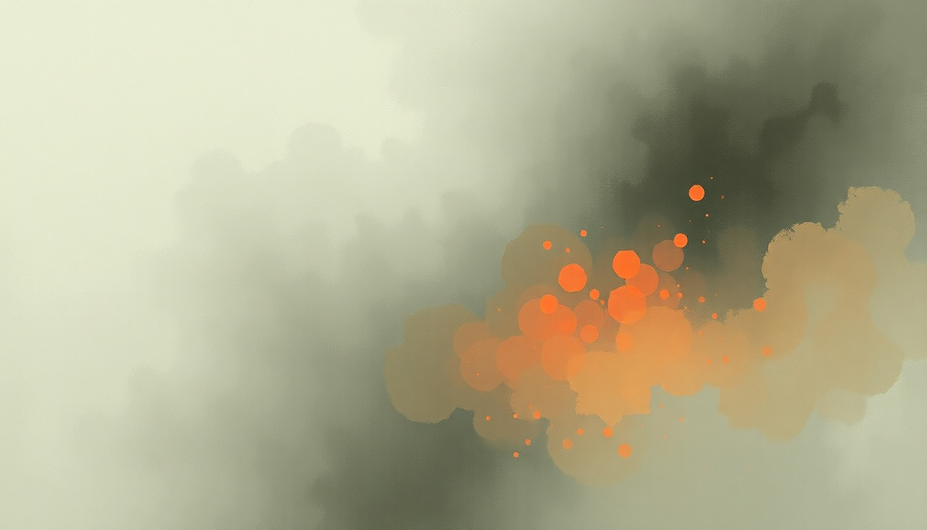 Fan-driven abstract illustration evoking the emotional arc of Decode by Paramore