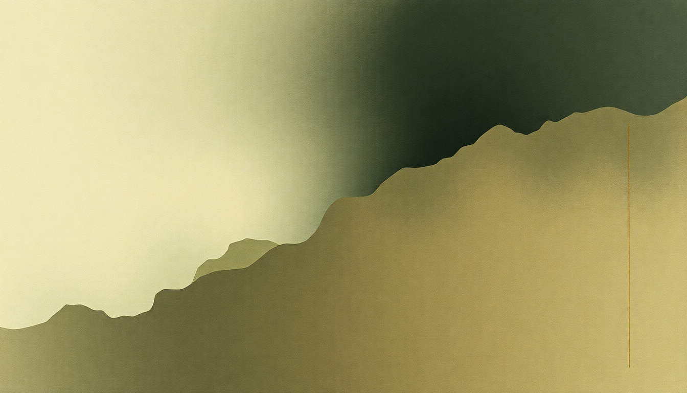 Fan-driven abstract illustration evoking the emotional arc of Deep by Pearl Jam