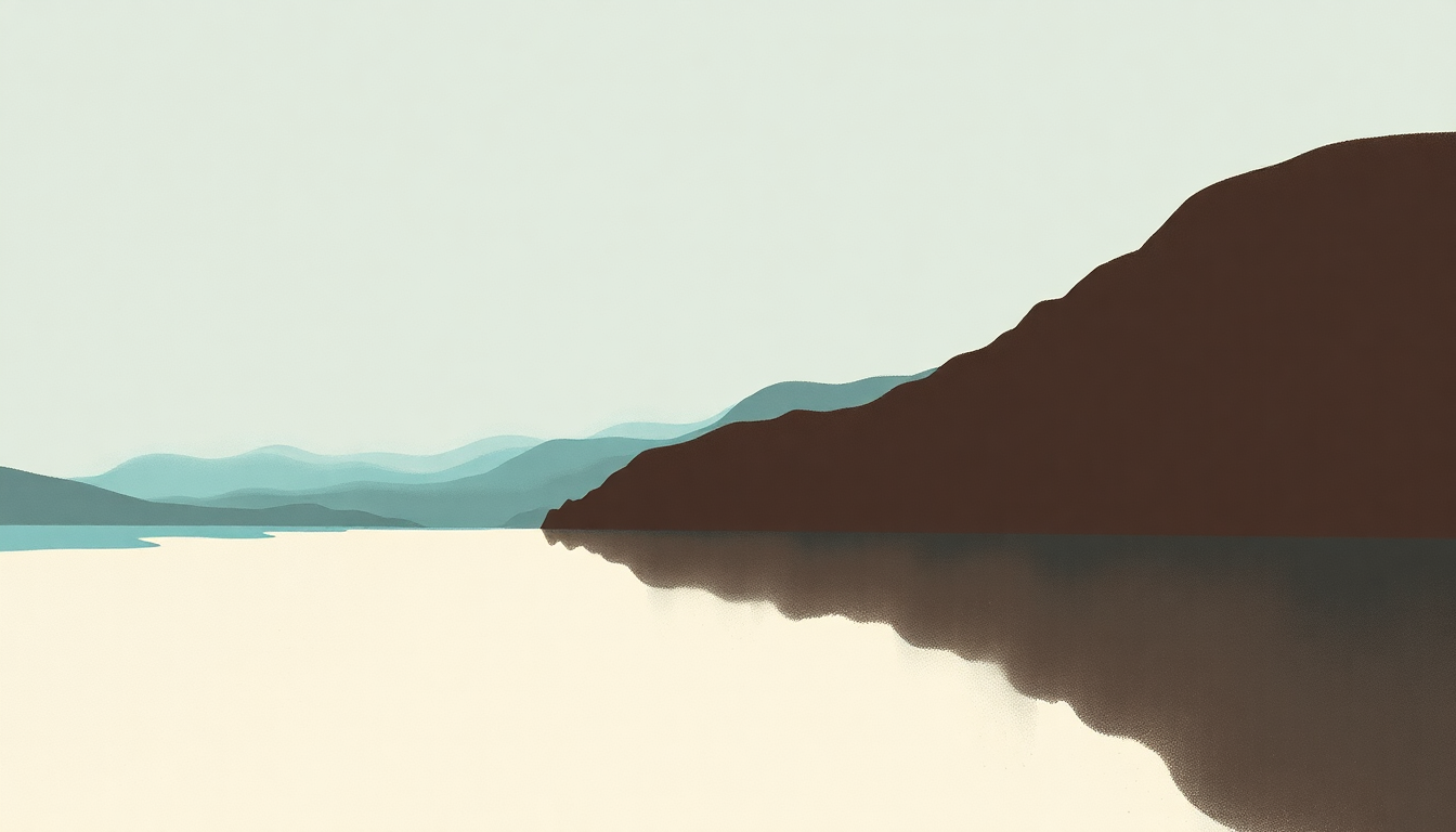 Fan-driven abstract illustration evoking the emotional arc of Depreston by Courtney Barnett