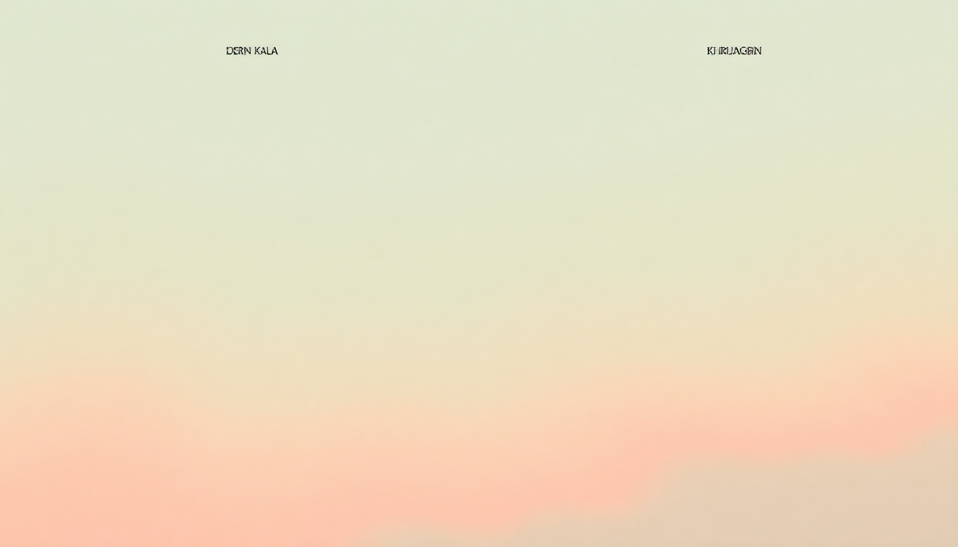 Fan-driven abstract illustration evoking the emotional arc of Dern Kala by Khruangbin