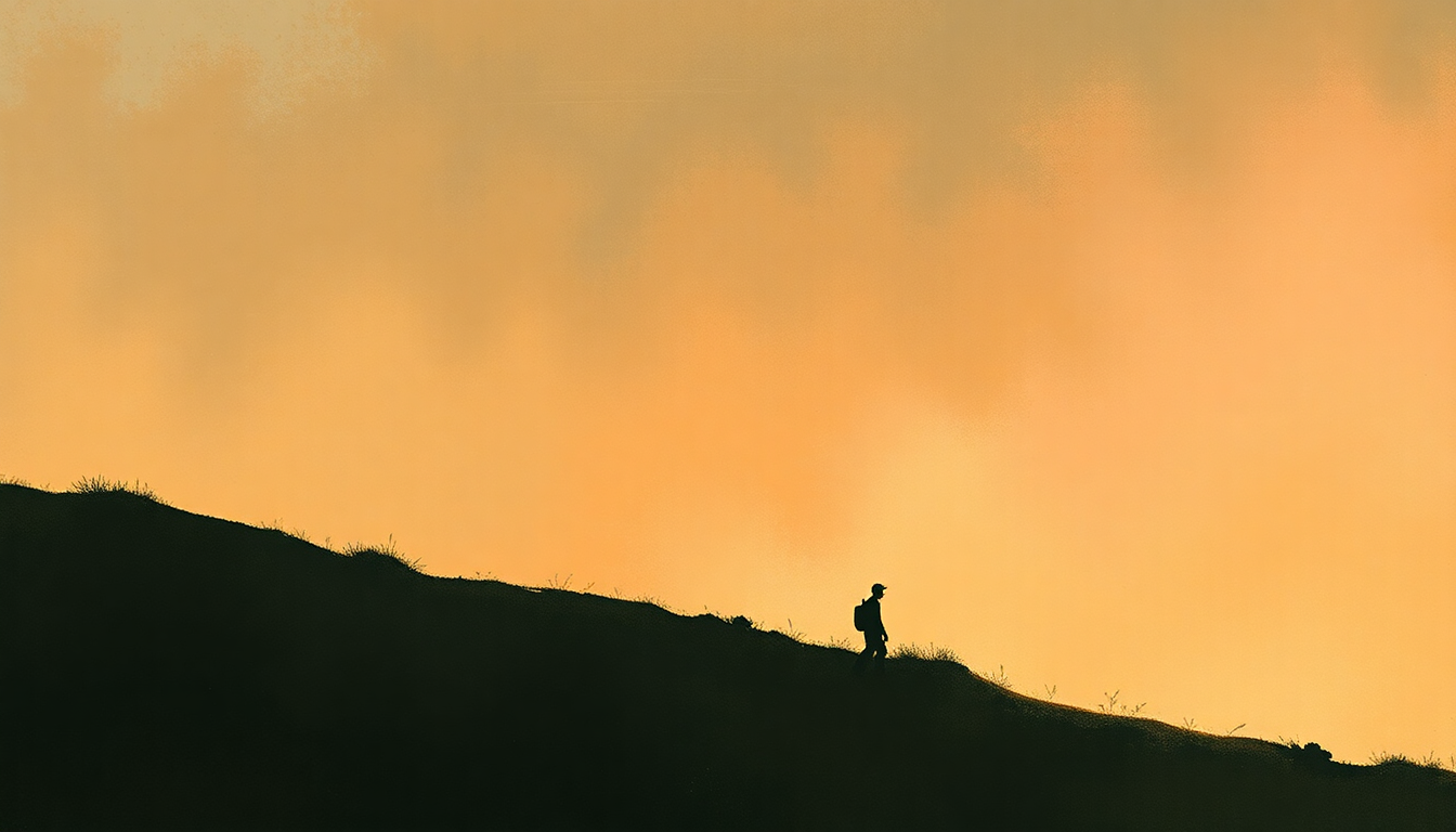 Fan-driven abstract illustration evoking the emotional arc of Desafinado by Joao Gilberto