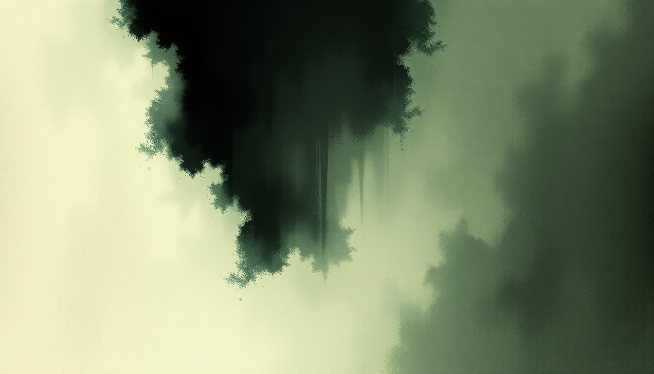 Fan-driven abstract illustration evoking the emotional arc of Descending by Tool