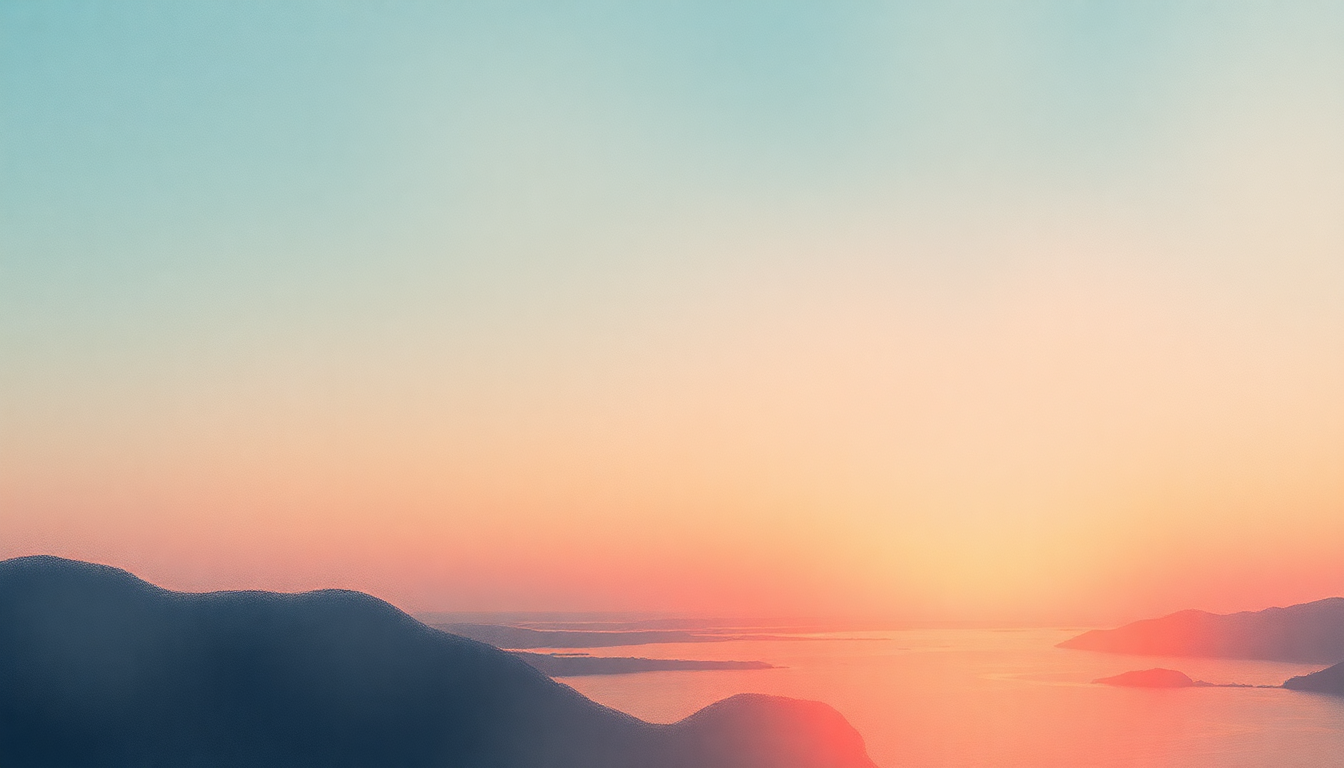 Fan-driven abstract illustration evoking the emotional arc of Desert Island Disk by Radiohead