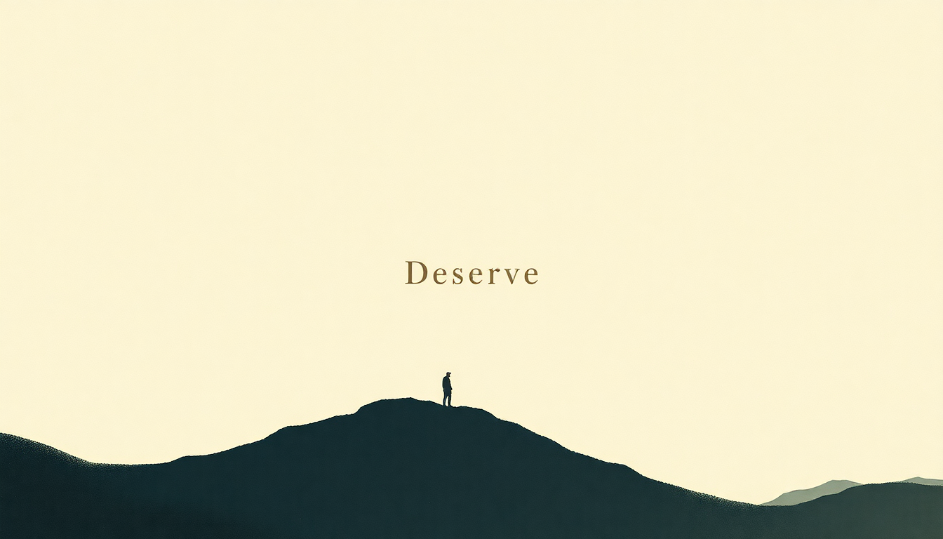 Fan-driven abstract illustration evoking the emotional arc of Deserve by Daniel Caesar