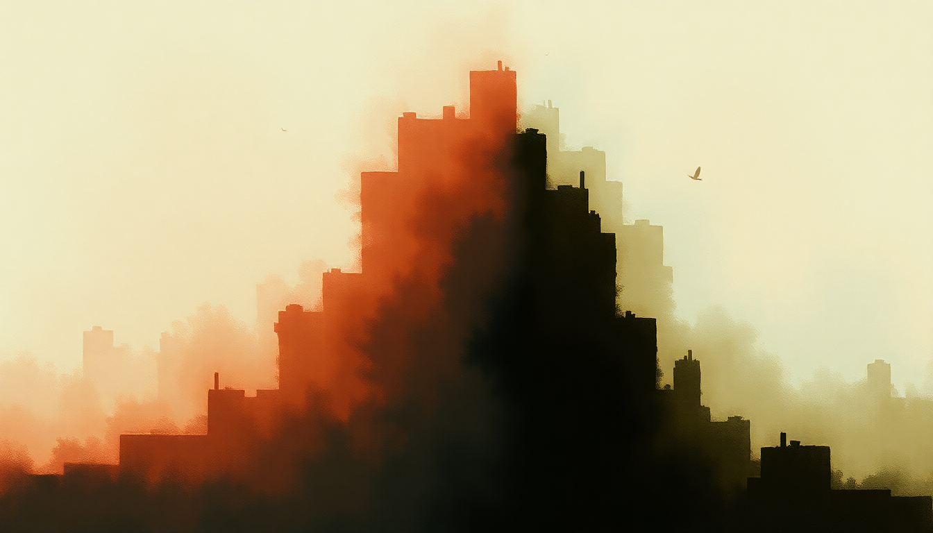 Fan-driven abstract illustration evoking the emotional arc of Devil's Arcade by Bruce Springsteen