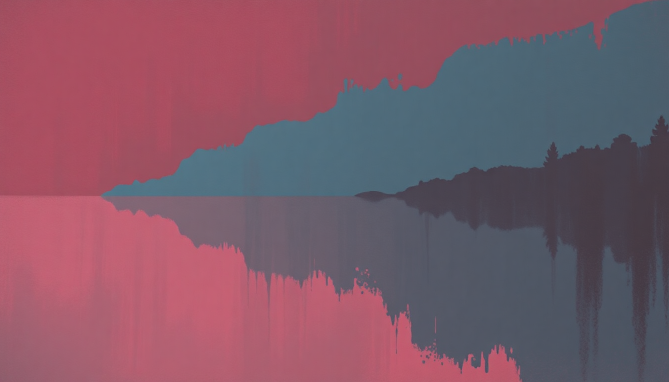 Fan-driven abstract illustration evoking the emotional arc of Diablo by Mac Miller