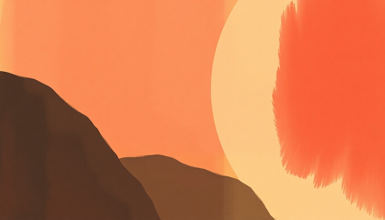 Fan-driven abstract illustration evoking the emotional arc of Diakaite by Ali Farka Toure