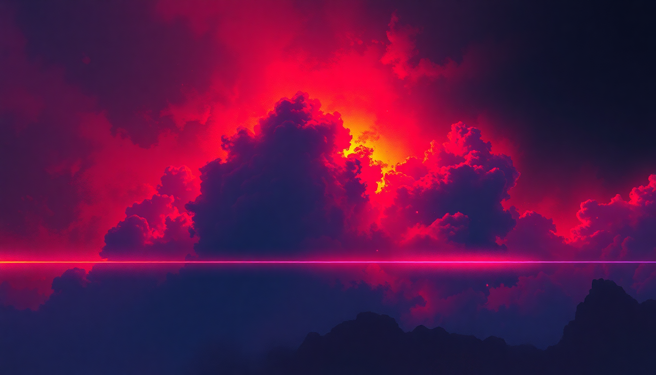 Fan-driven abstract illustration evoking the emotional arc of Digital Bitch by Black Sabbath