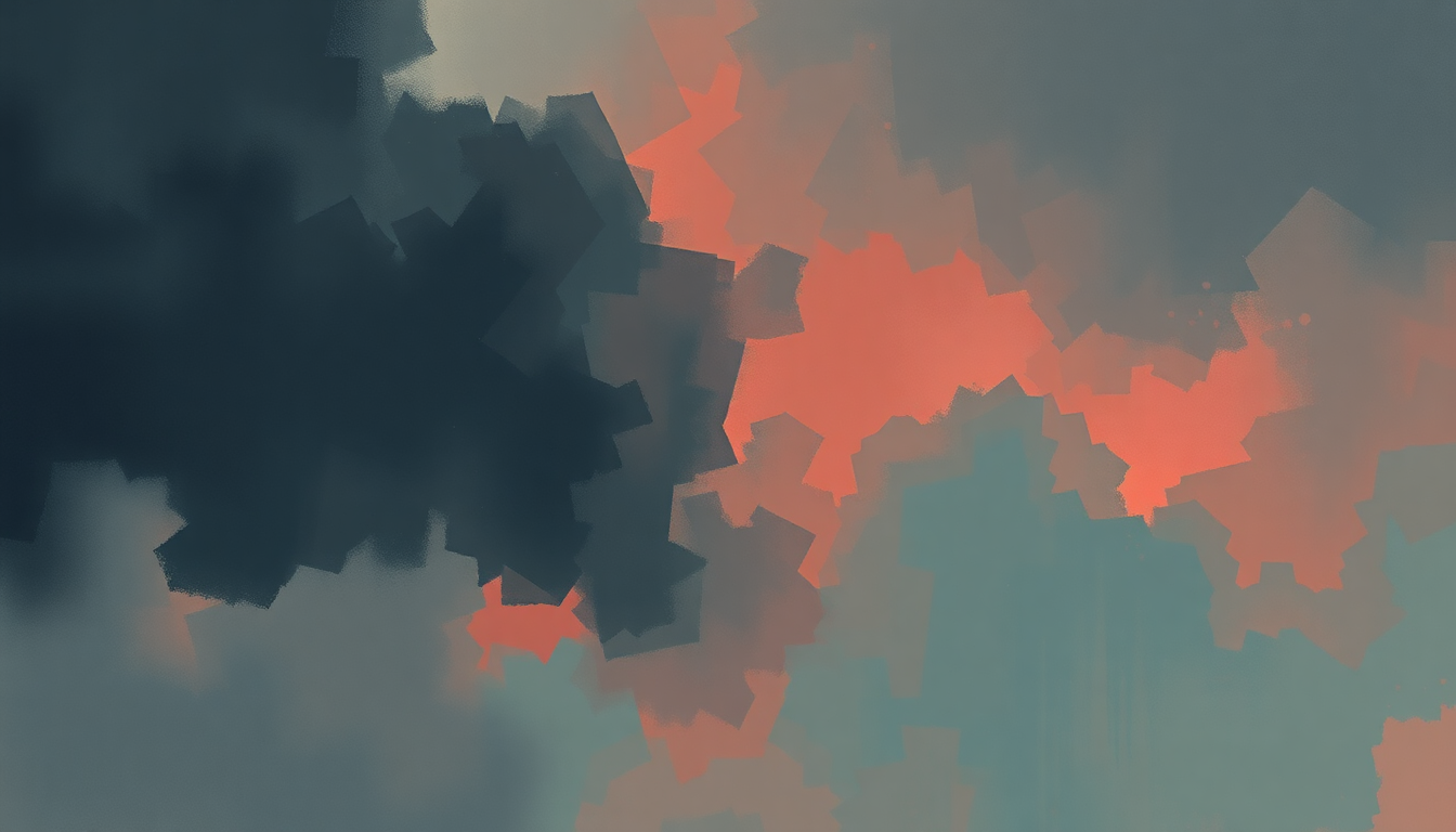 Fan-driven abstract illustration evoking the emotional arc of Dionysus by BTS