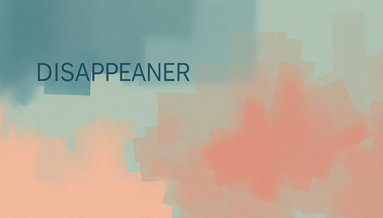 Fan-driven abstract illustration evoking the emotional arc of Disappearer by Sonic Youth
