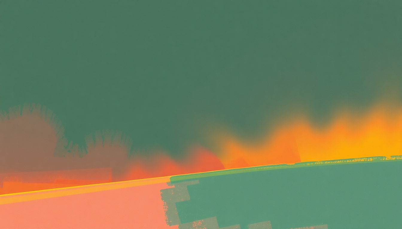 Fan-driven abstract illustration evoking the emotional arc of Disco 2000 by Pulp