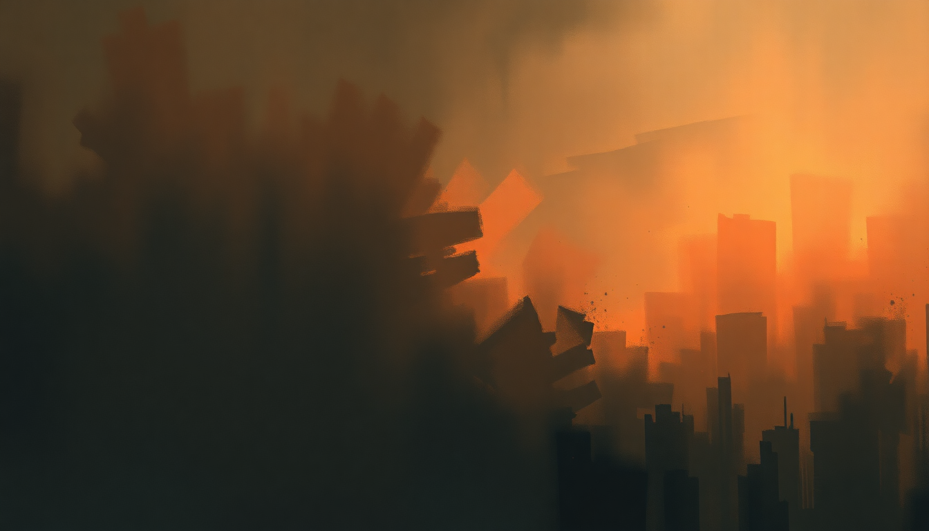 Fan-driven abstract illustration evoking the emotional arc of Discombobulated by Eminem