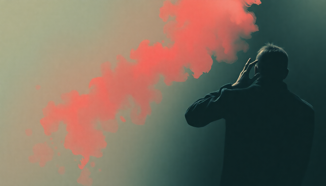 Fan-driven abstract illustration evoking the emotional arc of Discothèque by U2