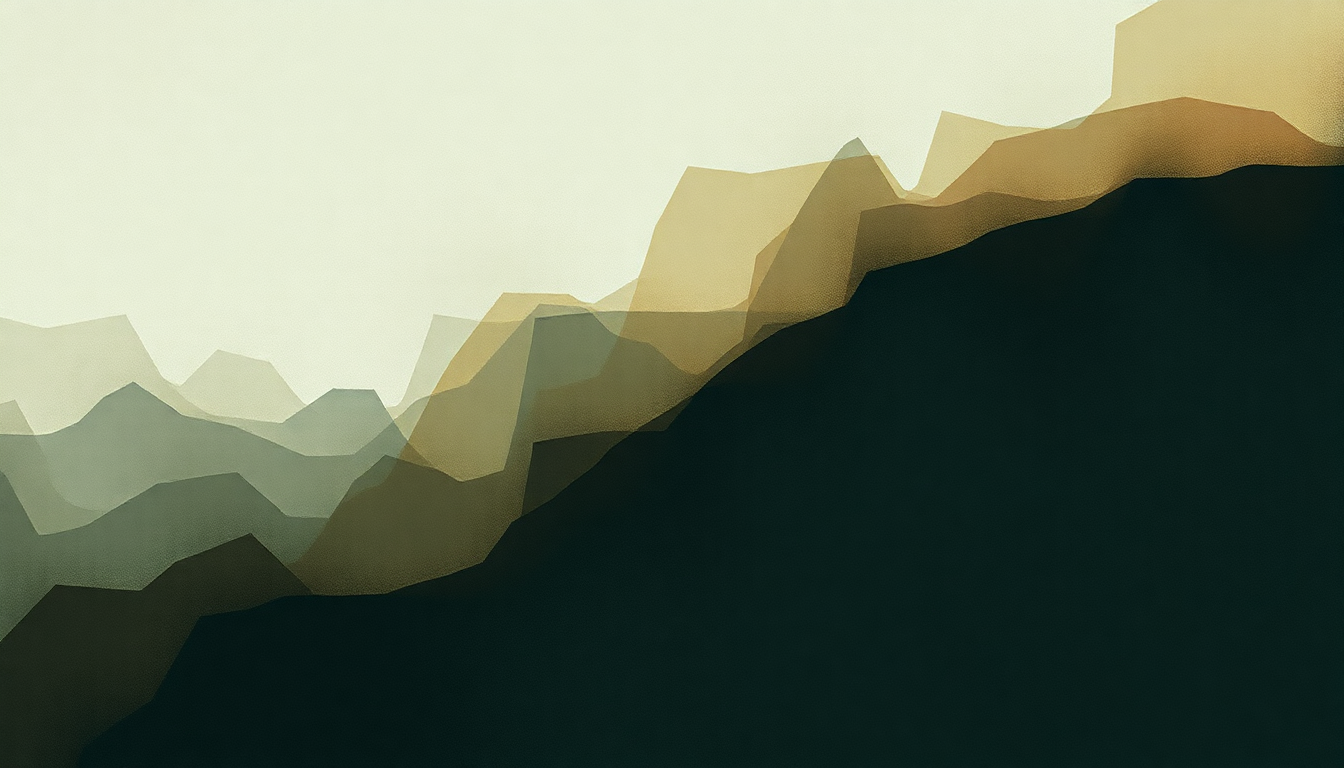 Fan-driven abstract illustration evoking the emotional arc of Disintegration Anxiety by Explosions in the Sky
