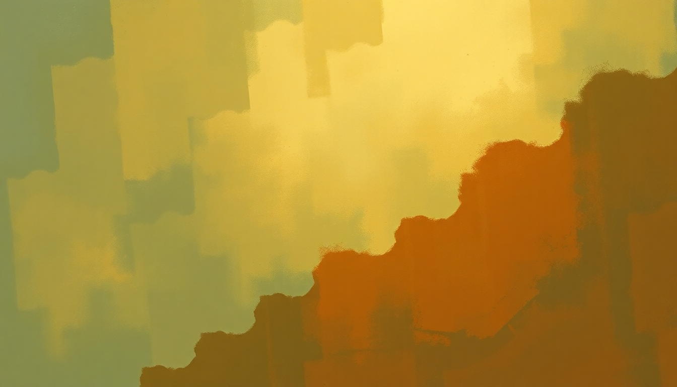 Fan-driven abstract illustration evoking the emotional arc of Dizzy Atmosphere by Dizzy Gillespie