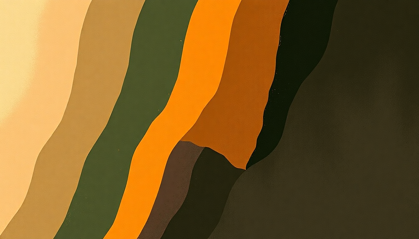 Fan-driven abstract illustration evoking the emotional arc of Djed by Tortoise