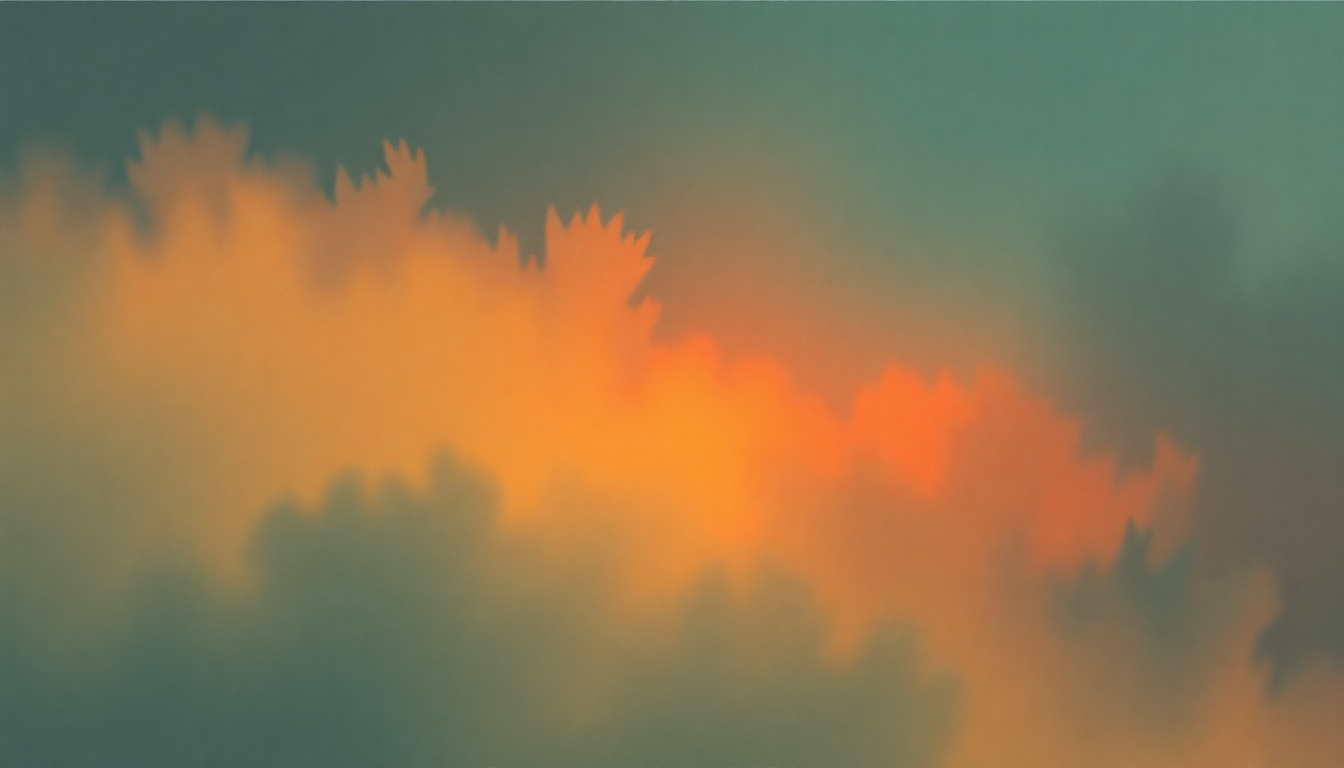 Fan-driven abstract illustration evoking the emotional arc of DLZ by TV on the Radio
