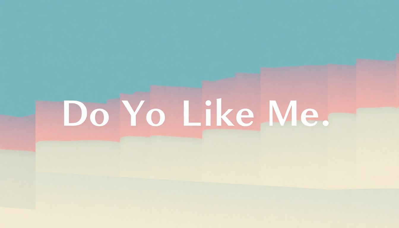 Fan-driven abstract illustration evoking the emotional arc of Do You Like Me by Daniel Caesar