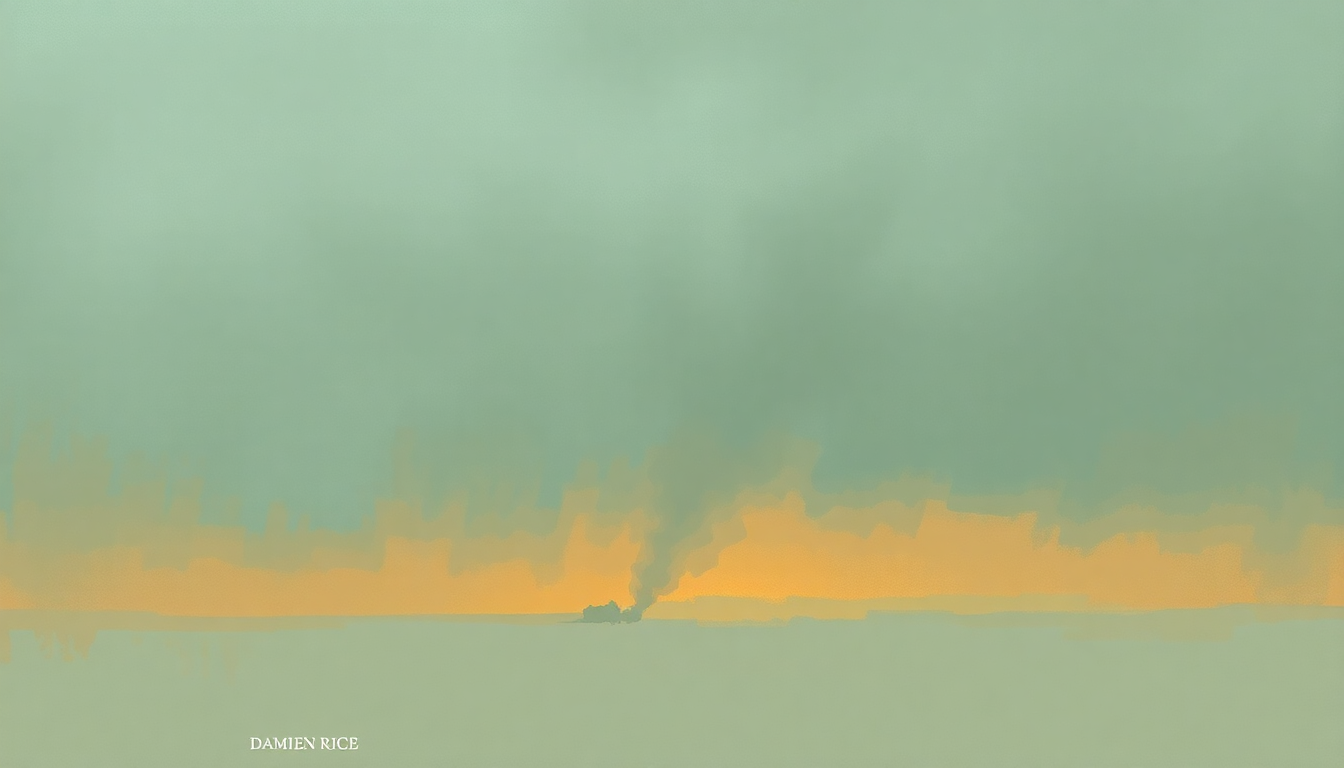 Fan-driven abstract illustration evoking the emotional arc of Dogs by Damien Rice