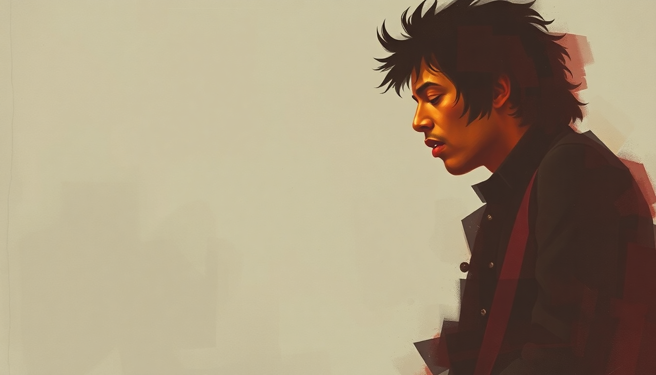 Fan-driven abstract illustration evoking the emotional arc of Dolly Dagger by Jimi Hendrix