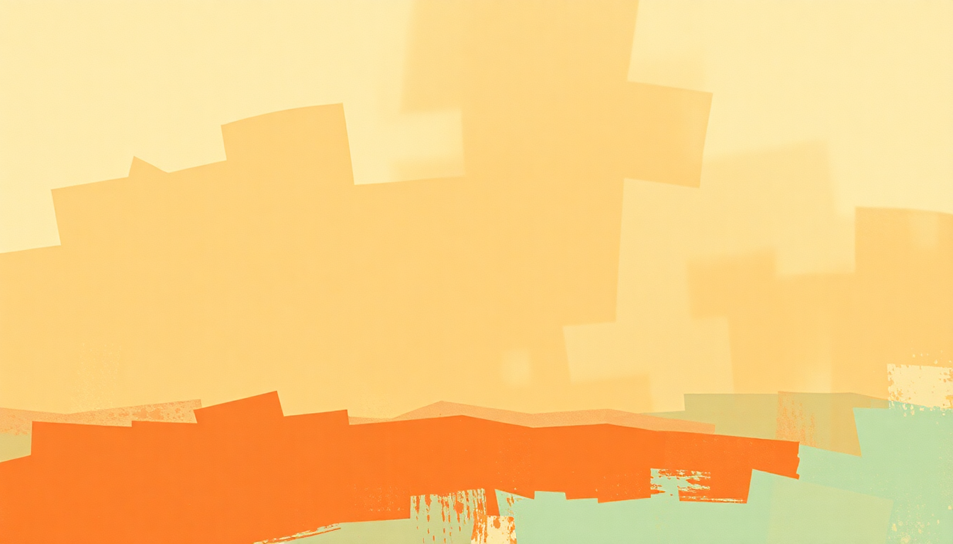 Fan-driven abstract illustration evoking the emotional arc of Don't Change Horses by Tower of Power