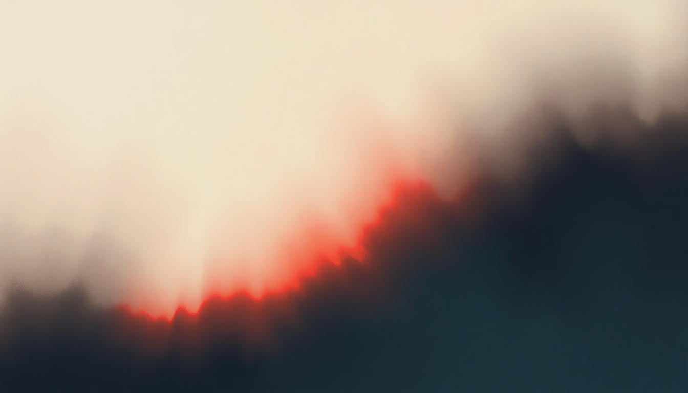 Fan-driven abstract illustration evoking the emotional arc of Don't Give Up by Peter Gabriel