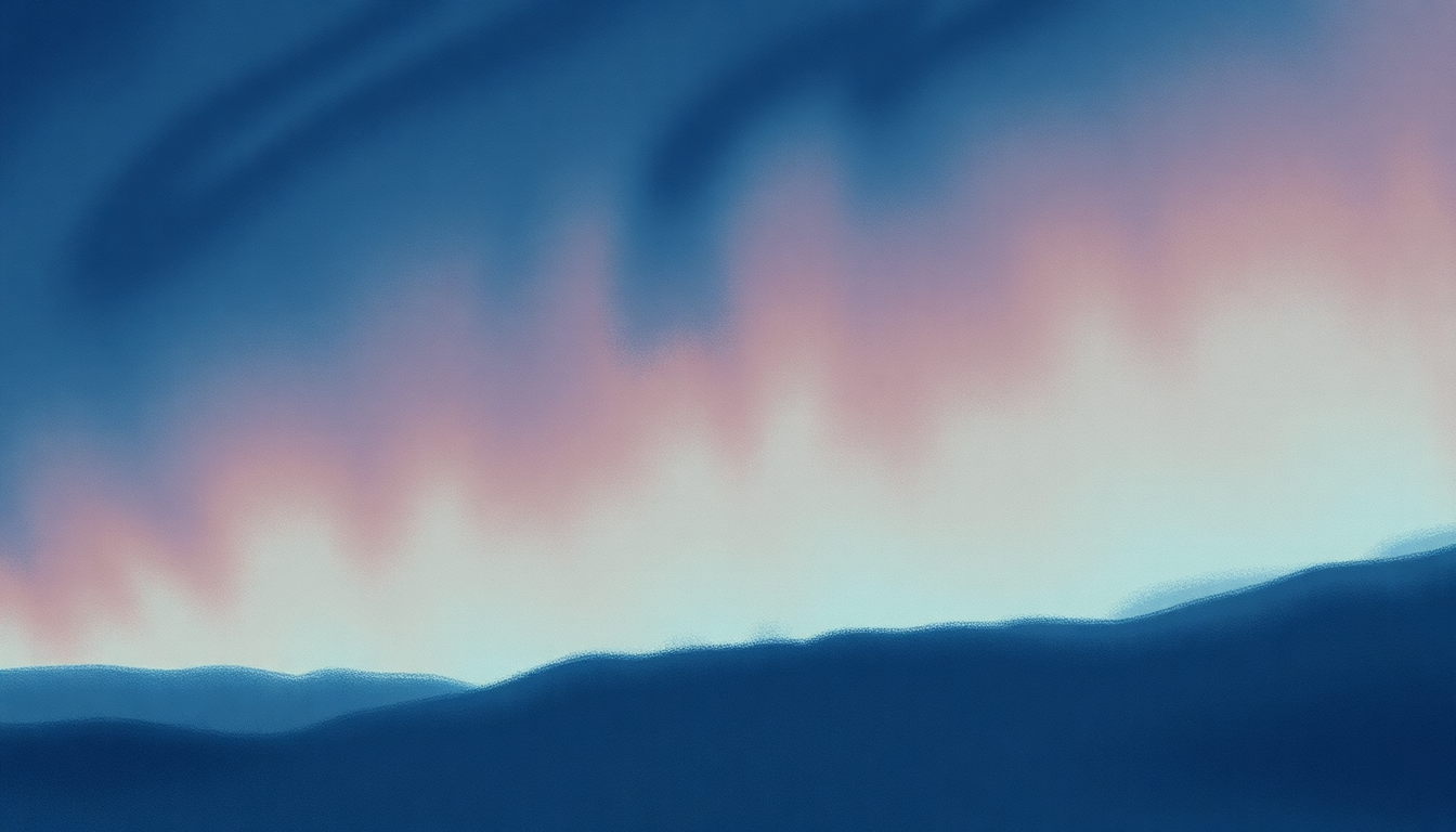 Fan-driven abstract illustration evoking the emotional arc of Don't Let Me Be Lonely Tonight by James Taylor