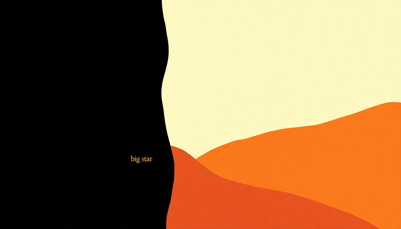 Fan-driven abstract illustration evoking the emotional arc of Don't Lie to Me by Big Star