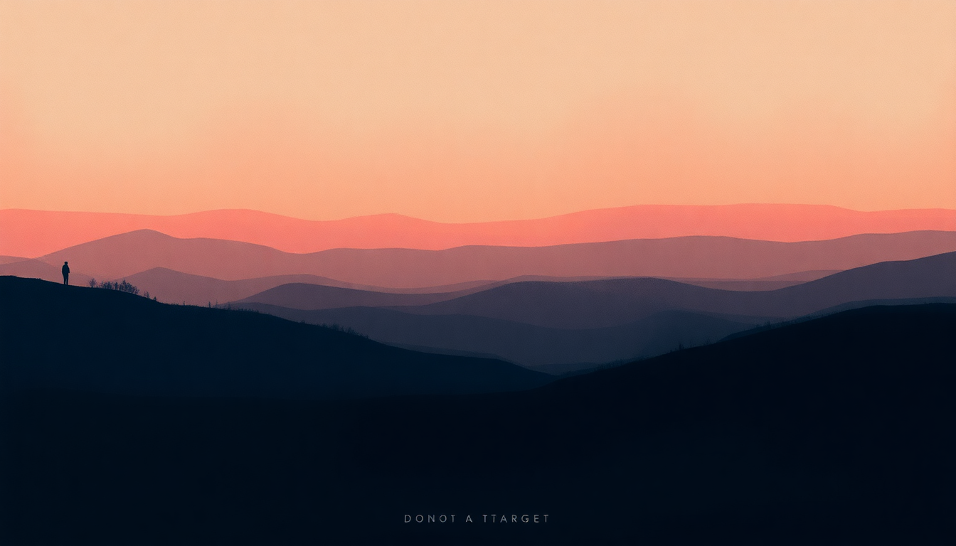 Fan-driven abstract illustration evoking the emotional arc of Don't Make Me a Target by Spoon