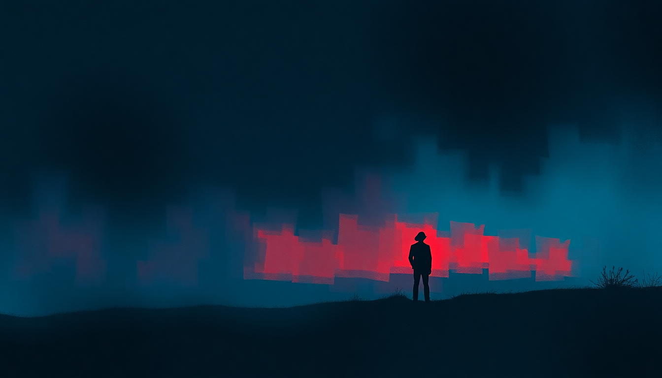 Fan-driven abstract illustration evoking the emotional arc of Don't Stand So Close to Me by The Police