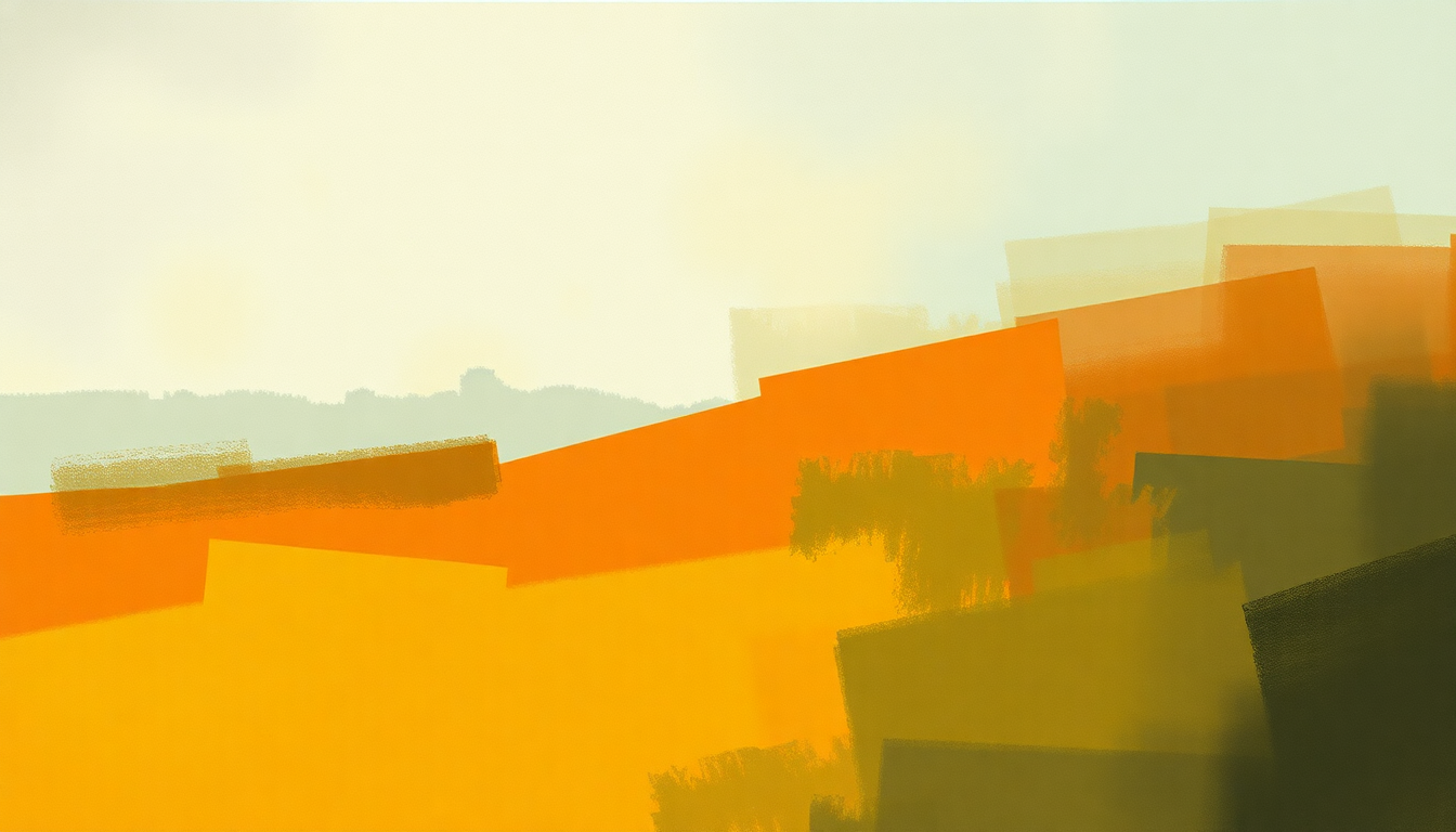 Fan-driven abstract illustration evoking the emotional arc of Don't Bring Me Down by The Animals