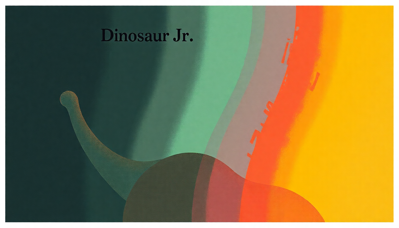 Fan-driven abstract illustration evoking the emotional arc of Don't by Dinosaur Jr