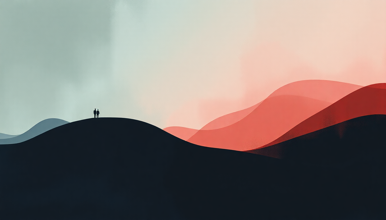 Fan-driven abstract illustration evoking the emotional arc of Don't Forget About Us by Mariah Carey