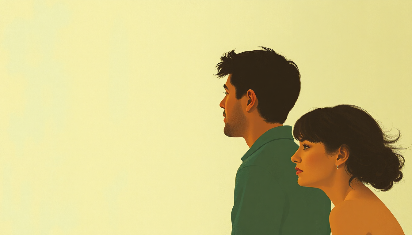 Fan-driven abstract illustration evoking the emotional arc of Don't Worry Baby by The Beach Boys