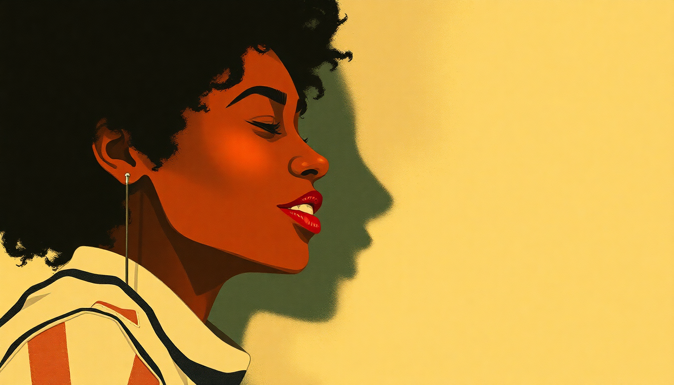 Fan-driven abstract illustration evoking the emotional arc of Doo Wop (That Thing) by Lauryn Hill